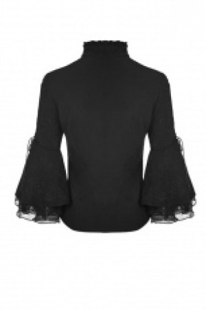  Gothic Cropped Sleeves Shirt -  1