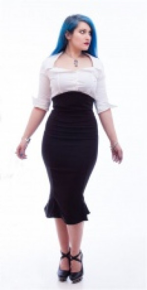  Lyssa High Waisted Skirt Necessary Evil N1128 -  