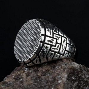  Retro pattern ring Yiwu Hecheng Jewelry Strength Supplier R1360 -  