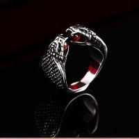  Steel soldier unqiue jewelry fashion snake ring for women and men stainless steel high quality openi International BR8-326 -  
