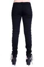  =CORSET STYLE BLACK SKINNY JEANS= Banned TBN428 -  