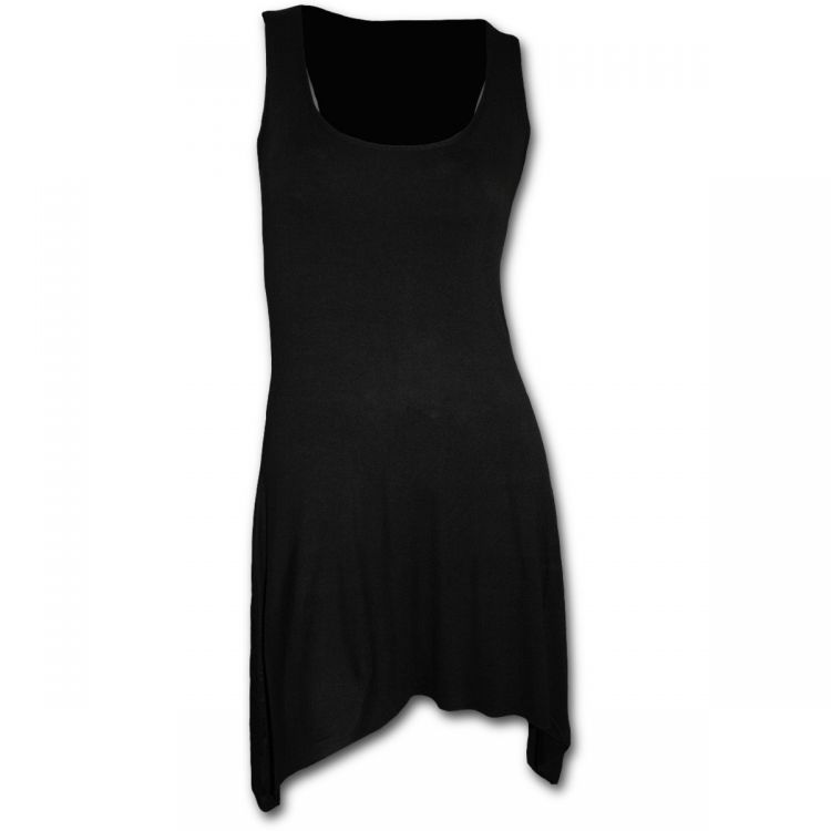  GOTHIC ELEGANCE - Goth Bottom Camisole Dress Black Spiral Direct P001F105  1