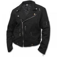  ROCK ETERNAL - Lined Biker Jacket Black Spiral Direct T136M651 -  