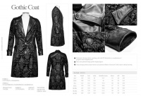   gothic gorgeous pattern Coat Punk Rave Y-692/BK -  