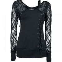  HASEL TOP LADIES BLACK Poizen Industries T-HASEL-B -  