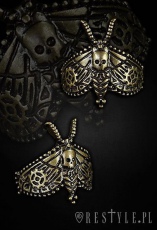  "HAWKMOTH BRONZE" ring steampunk jewellery, skull, mechanical gears Re-Style HAWKMOTH BRONZE -  