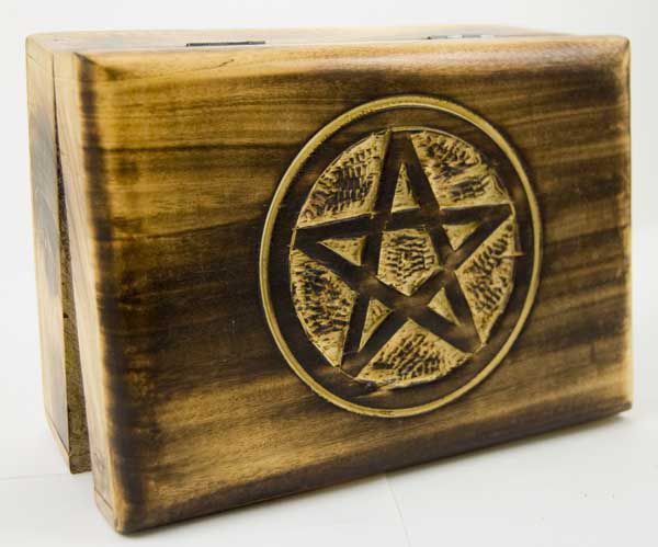  Box Wooden Pentagram 17x12CM Cleopatra 97143  1