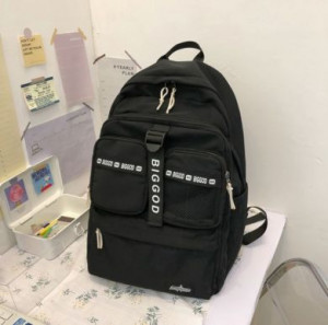 Черный рюкзак Baoding Baigou Xincheng Pomelo Bag Factory 8308/BK - маленькая картинка