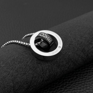  , Steel ring pendant -  ,