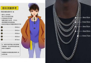  Cuban necklace square chain - 65  Dongguan Changan Chuang Steel Jewelry Factory F888/65 -  