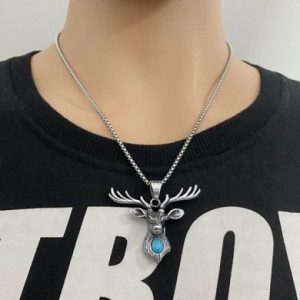  Blue sandstone pendant Dongguan Changan Chuang Steel Jewelry Factory DZ0225/B -  