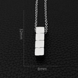  Tetris retro game titanium steel pendant Dongguan Changan Chuang Steel Jewelry Factory DZ0081/A -  