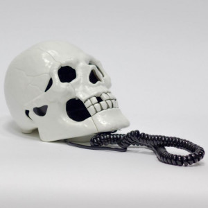    White Skull Phone - 