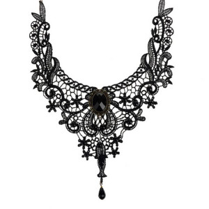  Fashion women Retro Lace necklace female Collar bone chain choker necklace pendant accesorios mujer - 