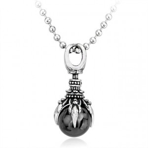  Steel soldier exquisite stainless steel claw stone pendant red black blue stone pendant jewelry BP8 - 