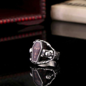  Steel soldier Factory Directly Sell steel Skull Ring Punk Personality Stainless Steel Man s Fashion - 
