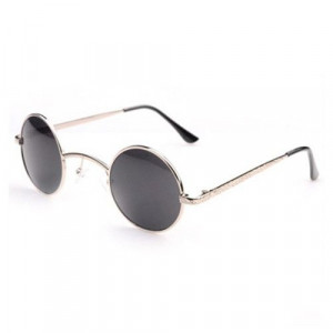  Goth Steampunk Goggles Sunglasses Women Men Retro Coating Mirror Round Sun Glasses Unisex - 