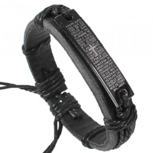  Bracelet Charm Genuine Leather Bracelets for Women Gifts Mens Bracelets - 