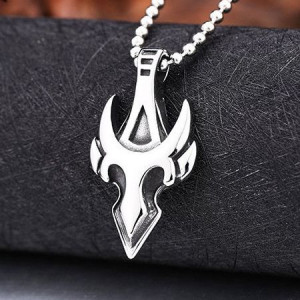  Steel solider men stainless steel pendant japan popular movie style GARO pendant necklace biker jewe - 