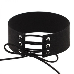  Lace up Choker Black Velvet Choker Necklace Women Gothic Chokers Neck Boho Jewelry Harajuku Big Chun - 