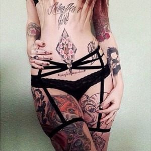  new rave wear pastel goth Suspender stocking Belt Black Gothic bust leg belt Caged women garterbelt - 