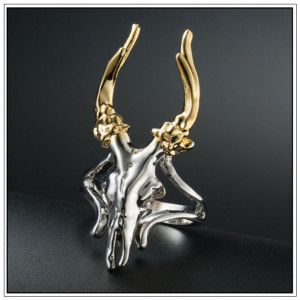  Deer Skull Ring - 
