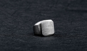   simple fashion vintage stainless steel ring - 