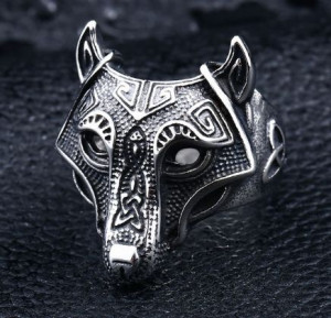     Viking Wolf Ring - 