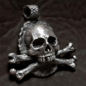     Stainless Steel Crossbones Pendant - 