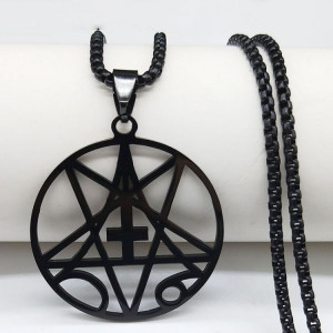    Inverted Cross Occult Pentagram - 