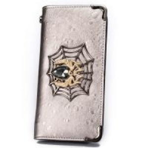  Women Wallets PU Leather Metal Spider Decor International Women Wallets PU - 001 -  
