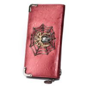  Women Wallets PU Leather Metal Spider Decor International Women Wallets PU - 002 -  
