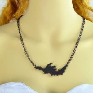  Black Chain Lovely Animal Bat Necklaces International -  
