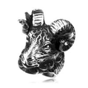    ring top quality Huge Tibetan Antelope Ring Cool Animal Punk International BR8-157 -  