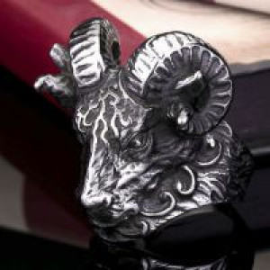    ring top quality Huge Tibetan Antelope Ring Cool Animal Punk International BR8-157 -  