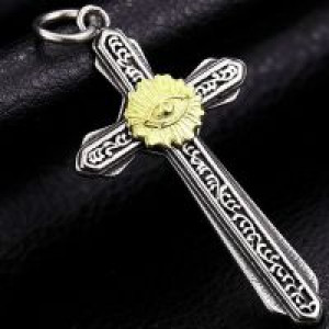  Eye of Providence Cross pendant necklace high quality fashion International Eye of Providence Cross pendant necklace high quality fashion -  