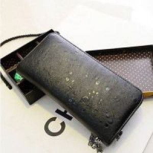  Cool Grils Gothic Style PU Purses Fashion skull Design Wallet Bifold Leather Purse Womens Bag Crossb International Black -  