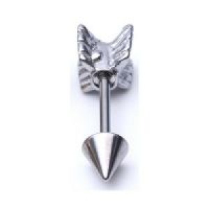  1pcs Silver Surgical Stainless Steel Stud Earring Arrow Shape Ear Tragus Piercing Fake Taper Fo International 1pcs Silver Surgical Stainless Steel Stud Earring Arrow Shape Ear Trag -  
