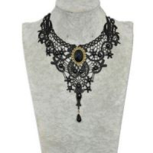  Fashion women Retro Lace necklace female Collar bone chain choker necklace pendant accesorios mujer International Fashion women Retro Lace necklace female Collar bone chain choker neck -  