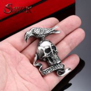  steel soldier moive style the expendable pendant necklace punk skull cool jewelry men personality je International BP8-168 -  