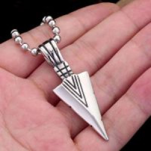  Steel soldier stainless steel jewelry arrowhead pendant men personality retail punk necklace pendant International BR-P006 -  