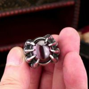  Steel soldier Fashion Men s Stainess Steel Cool Superman Ring Superhero Ring Titanium Steel Jewelry International red -  