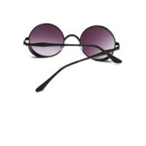  Steampunk Vintage Fashion Ladies Round Sunglasses Women Men Brand Designer Metal Carving Male Female International black black -  