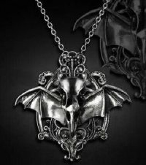  Crow Funeral 3D Raven Bird Skull Pendant Necklace International TOP178712 -  