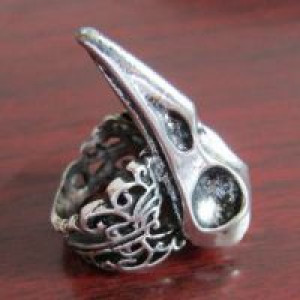  Hot Fashion Crow Nest Bird Skull Ring International TOP100707 -  