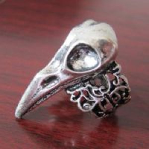  Hot Fashion Crow Nest Bird Skull Ring International TOP100707 -  