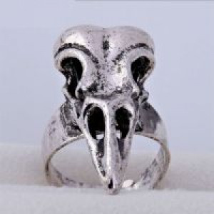  Anillos Rings Sapphire Jewelry Vintage Fashion Jewelry Squads Skull Tattoo Crow Steel Men's Rin International MK16715C -  