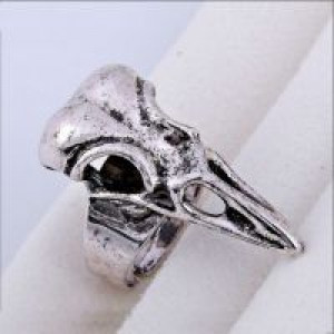  Anillos Rings Sapphire Jewelry Vintage Fashion Jewelry Squads Skull Tattoo Crow Steel Men's Rin International MK16715C -  