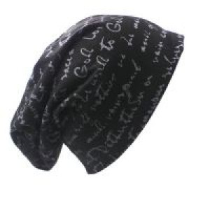  Fashion Brand Autumn And Winter Hats For Women Letters Design Ladies thin hat Skullies And Beanies M International HT001-bk -  