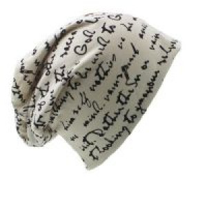 Шапка Fashion Brand Autumn And Winter Hats For Women Letters Design Ladies thin hat Skullies And Beanies M International HT001-bej - маленькая картинка